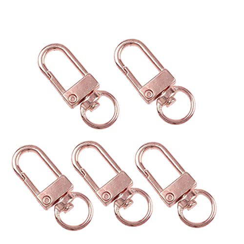 BUBEFSKD Tragbares Gold Silber Für Schlüsselkettenhalter Hummerklauenverschluss Drehauslöser Schnapphaken Schmuckfunde Craft Keychain BUBEFSKD Tragbares Gold Silber Für Schlüsselkettenhalter Hummerklauenverschluss Drehauslöser Schnapphaken Schmuckfunde Craft Keychain von BUBEFSKD