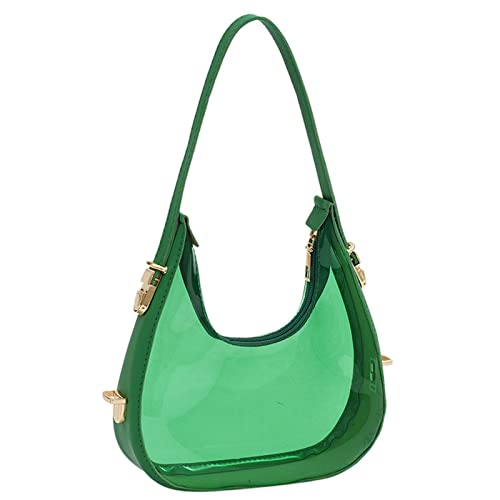BUBEFSKD Transparent Klare Gelee Achselstasche Schulter Für Frauen Luxus Geldbörsen Und Handtaschen Sactchel Jelly Handtasche BUBEFSKD Transparent Klare Gelee Achselstasche Schulter Für Frauen Luxus Geldbörsen Und Handtaschen Sactchel Jelly Handtasche von BUBEFSKD