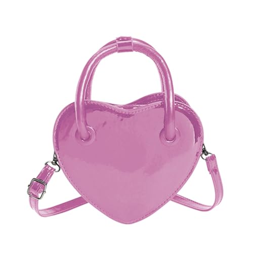 BUBEFSKD Trendy Design Damen Umhängetasche Vintage Inspirierte Herz Handtasche Crossbody Taschen Für Modische Personen Vintage Messenger Tasche von BUBEFSKD