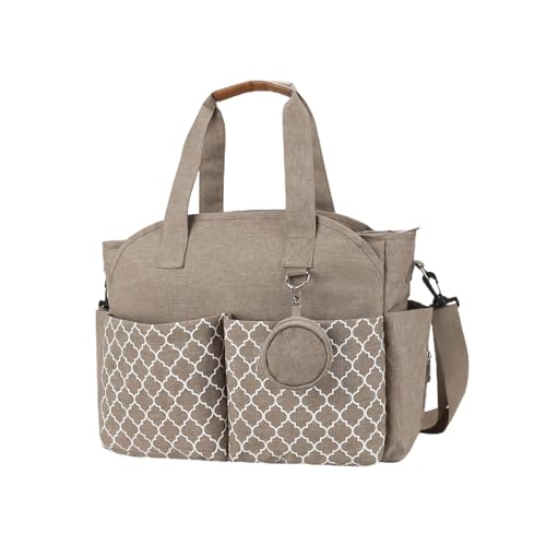 BUBEFSKD Trendy Messenger Bag Wicker Taschen Große Kapazität Mutter Mutter Baby Krankenpflege Handtasche Tragbare Windel Wechseln Messenger von BUBEFSKD