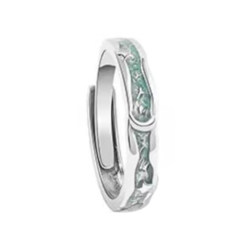 BUBEFSKD Trendy Mondförmige Ringe Mode Paare Finger Für Frauen Mädchen Minimalistische Elegante Accessoire Ornament Silber Accessoires von BUBEFSKD