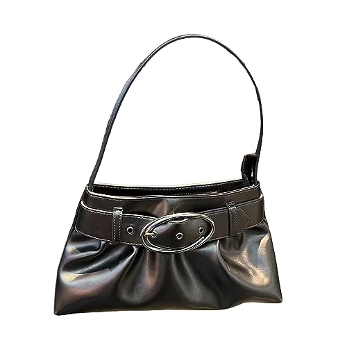 BUBEFSKD Trendy Unterarmbeutel Mit Falten Schnallen Umhängetaschen Handtasche Ideal Für Mode Stürmer Personen Umhängetasche BUBEFSKD Trendy Unterarmbeutel Mit Falten Schnallen Umhängetaschen Handtasche Ideal Für Mode Stürmer Personen Umhängetasche von BUBEFSKD