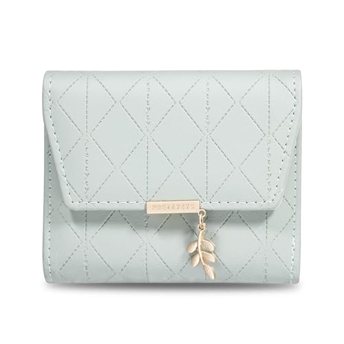 BUBEFSKD Triufold PU Wallet Bank Card Cash Holder Multi Slot Geldbörse Für Frauen Clutch Bag Coin Geldbeutel Handheld Tasche Portable Minimalist von BUBEFSKD