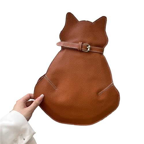 BUBEFSKD Über Der Umhängetasche Große Kapazität Katzenform Crossbody Brust Reisegürtel Trendy Für Frauen Katze Geformte Umhängetasche von BUBEFSKD