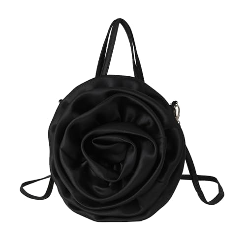 BUBEFSKD Umhängetasche Clutch Rose Form Crossbody Handtasche Mode Bankett Prom Hochzeit Abend Hochzeitsfeier Geldbeutel von BUBEFSKD