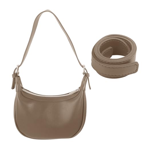 BUBEFSKD Umhängetasche Für Frauen Y2K Handtaschen Damen Crossbody Taschen Achselgrundstück Mit Verstellbarem Riemen Bag Leder von BUBEFSKD