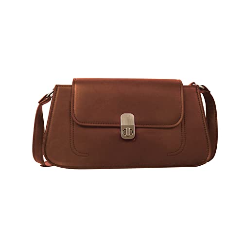 BUBEFSKD Umhängetasche Vintage PU Leder Trend Crossbody Lady Unterarm Einfacher Messenger Platz Damen PU Leder Schulter Crossbody Einfacher Messenger Platz BUBEFSKD Umhängetasche Vintage PU Leder Trend Crossbody Lady Unterarm Einfacher Messenger Platz Damen PU Leder Schulter Crossbody Einfacher Messenger Platz von BUBEFSKD