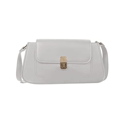 BUBEFSKD Umhängetasche Vintage PU Leder Trend Crossbody Lady Unterarm Einfacher Messenger Platz Damen PU Leder Schulter Crossbody Einfacher Messenger Platz BUBEFSKD Umhängetasche Vintage PU Leder Trend Crossbody Lady Unterarm Einfacher Messenger Platz Damen PU Leder Schulter Crossbody Einfacher Messenger Platz von BUBEFSKD