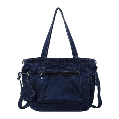 BUBEFSKD Vielseitige Jeans Umhängetasche Für Frauen Große Crossbody Taschen Handtasche Geeignet Für Arbeitsschule Und Reisestudentasche von BUBEFSKD