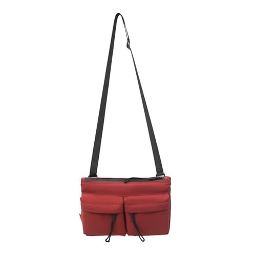 BUBEFSKD Vielseitige Nylon Crossbody Tasche Für Mädchen Multi Taschenschule Schulterbuch Großer Kapazität Schlinge Packtasche Schulter Schulter von BUBEFSKD