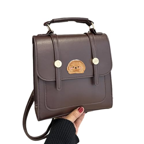 BUBEFSKD Vielseitige Und Komfortable Schulbag Rucksack Trendy Umhängetasche Crossbody Taschen Handtasche Für Frauen Auto Naht Rucksack von BUBEFSKD