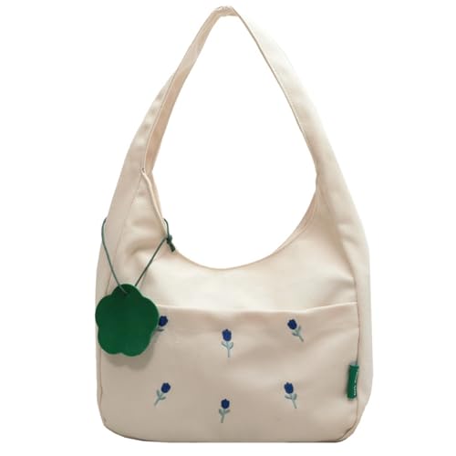 BUBEFSKD Vintage Canvas Student Tasche Mit Großen Umhängetaschen Frauen Weibliche Handtasche Für Frauen Und Mädchen Leinwand Umhängetasche von BUBEFSKD