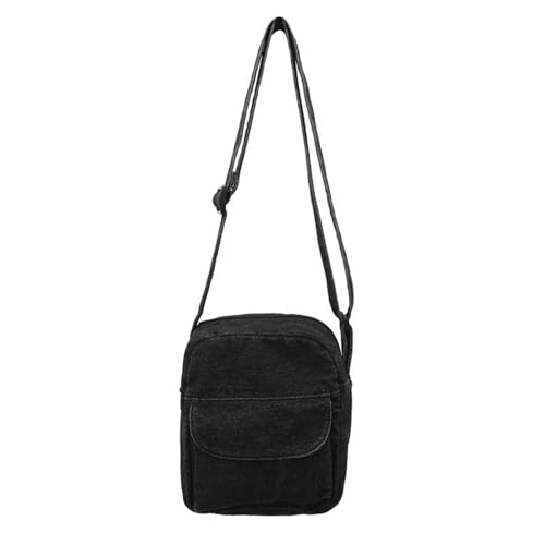 BUBEFSKD Vintage Gewaschene Denims Telefontasche Japanische Small Crossbody Schultertasche Mit Reißverschluss Für Den Täglichen Gebrauch Denims Crossbody von BUBEFSKD