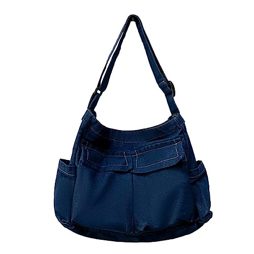 BUBEFSKD Vintage Umhängetasche Für Frauen Studentin Messenger Großkapazität Einkaufshandtaschen Cross Umhängetasche Crossbody von BUBEFSKD