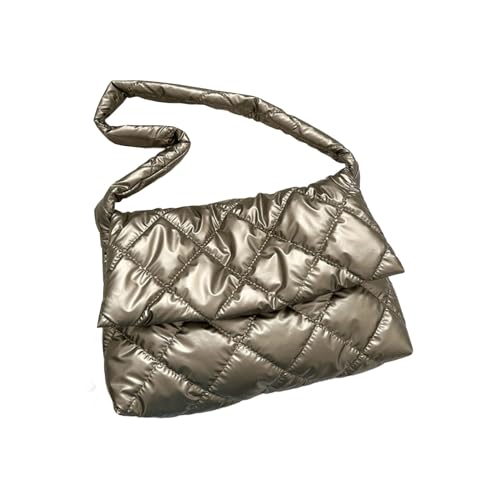 BUBEFSKD Winter Crossbody Tasche Für Frauen Mädchen Koreanische Handtasche All Matching Schulter Weibliche Messengerbeutel Einkaufsfrauen Frauen Gesteppt Crossbody Girl Winter Schulter Weibliche von BUBEFSKD