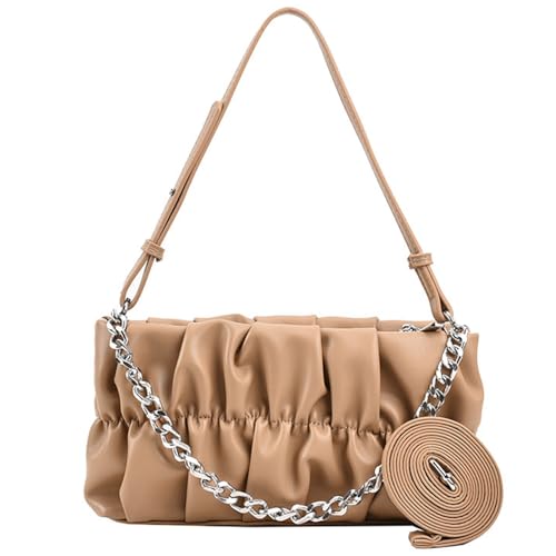 BUBEFSKD Wolken Wie Umhängetasche Tasche Handtasche Mode Unterarm Kette Feste Farbtasche Für Arbeiten Mit Frauen Taschen von BUBEFSKD
