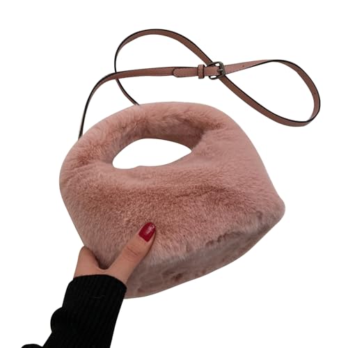 BUBEFSKD Women Messenger Bag Plush Schulter Mode Square Shopping Dating Soft Crossbody Für Tägliche Reisen von BUBEFSKD