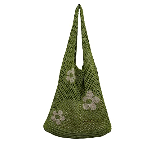 BUBEFSKD Zarte Handtasche Strickbeutel Hohlete Schulter Großkapazität Streuner All Match Für Family Geting Strick Bag Tote BUBEFSKD Zarte Handtasche Strickbeutel Hohlete Schulter Großkapazität Streuner All Match Für Family Geting Strick Bag Tote von BUBEFSKD
