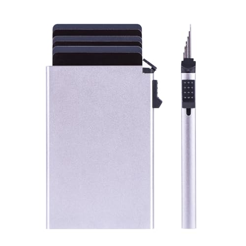 Blockierung Von Taschenbrieftaschen Kartenhalter Brieftet Bank Kredit Multislot Geldbörse Für Männer Erwachsene Meeting Card Inhaber von BUBEFSKD