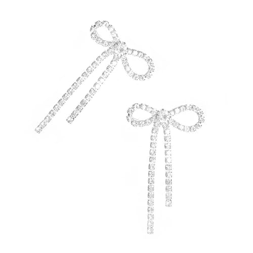 Bowknot Ohrringe Strasssteine 4.4x2 7 Cm Brautzubehör Elegant Modisch Für Hochzeiten Und Partys Gold/Silber Modeaccessoires Bowknot Ohrringe Strasssteine 4.4x2 7 Cm Brautzubehör Elegant Modisch Für Hochzeiten Und Partys Gold/Silber Modeaccessoires von BUBEFSKD