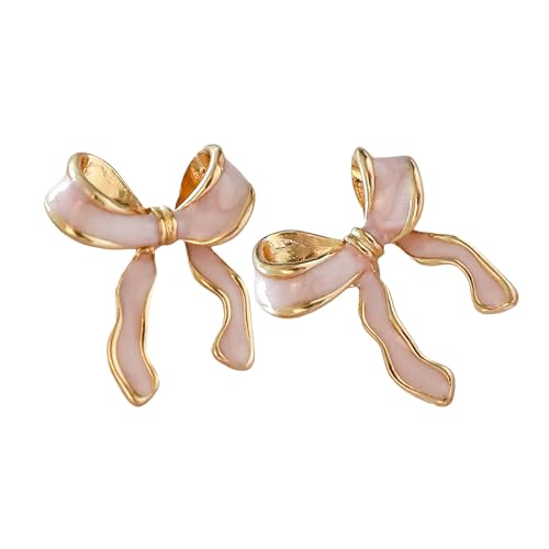 Bunte Bowknot Ohrringe Zierliche Ohrstifte Für Frauen Handgefertigtes Weihnachts Ohrwäsche Schmuck Stilvolle Festliche Party Accessoire Leichtmetallschstene Ohrringe von BUBEFSKD