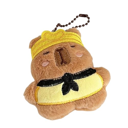 Cartoon Kapibala Plüsch Spielzeug Keyring Weiche Gefülltes Puppenbeutel Charm Miniatur Ausgestopfte Puppen Für Partydekoration Geschenkauto Schlüssel Dekoration von BUBEFSKD