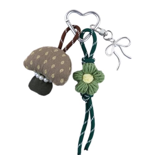 Cartoon Pilzschlüsselkettenauto Schlüsselketten Blumen Schlüsselringbeutel Charme Handtasche Schöne Herzschüsse Telefon Herzschlüsselende Cartoon Pilzschlüsselkettenschlüsselblumen Schlüsselbeutel von BUBEFSKD