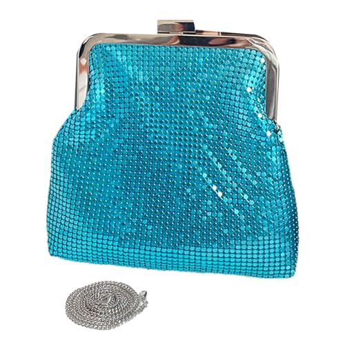 Crossbody Geldbeutelbeutel Pailletten Coin Geldbeutel Coin Beutel Mit Abnehmbarer Kette Schulterabendkupplung Für Frauen Gold Weiß Gold Weiß Mit Silber von BUBEFSKD