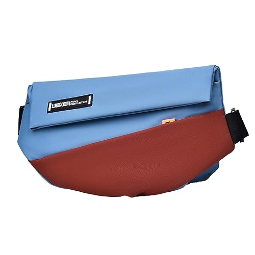 Crossbody Taille Pack Chest Tasche Für Männer Teenager Oxford Stoff Große Kapazität Sport Vielseitig Reisende Modefarbe Block Oxford Große Kapazität Fashion Belt Chest Für Männer von BUBEFSKD