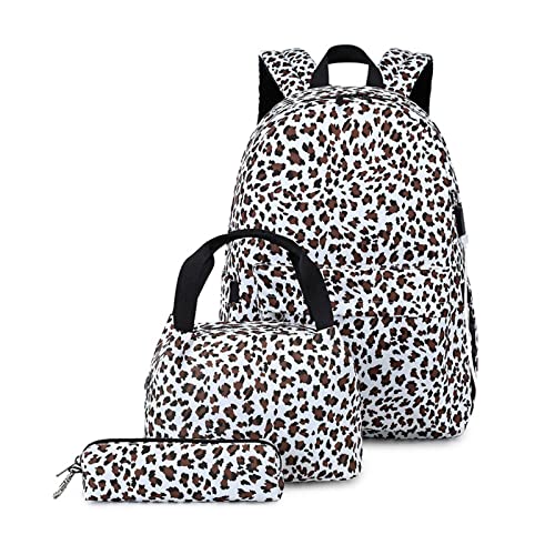 Damen Große Kapazitätsrucksack Mit Lunchbeutel Und Bleistiftkoffer Floral Bedrucktes Rucksack Schulbeutel Travel Women School Books Taschen Blumenabdruck Ruck Pack Große Kapazität Bleistifttasche von BUBEFSKD