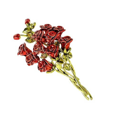 Delicate Alroy Rose Bouquet Pin Die Praktische Eleganzen Für Modische Frauen Bei Werken Oder Freizeit Hochzeitsfeierbrosche Anbieten von BUBEFSKD