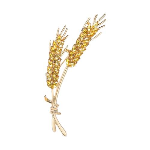 Delicate Ohr Von Weizenbroschen Frauen Zierlich Kristallstift Accessoire Trendy Pins Schmuck Für Tägliche Verschleißpartys Datteln Datteln Ohr Von Weizen Lappelstiften von BUBEFSKD