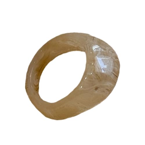 Dicke Bunte Kuppelharzringe Stapelbare Breite Band Fingerschmuck Künstlerische Harzkollektion Für Frauen Stapelbare Ringe Dicke Bunte Kuppelharzringe Stapelbare Breite Band Fingerschmuck Künstlerische Harzkollektion Für Frauen Stapelbare Ringe von BUBEFSKD