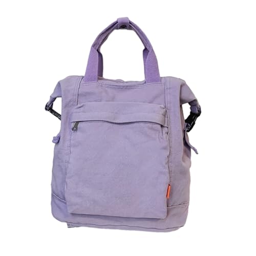 Einfacher Leinwand Rucksack Mit Doppelten Trägern Praktische Reisetasche Fashion Schoolbag Casual Schulter Geburtstagsgeschenk Frauen Einfache Leinwand Laptop Teenager School Fashion Bookbags von BUBEFSKD