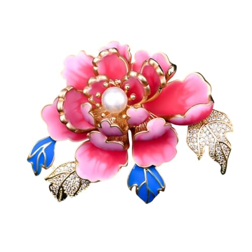 Elegante Blumenbrosch Stecknadel Für Frauen Vintage Perlen Strasssteine ​​eingeliefertes Reversschmuck Accessoire Kleider Perlen Verschönerte Blumen Geschenke von BUBEFSKD