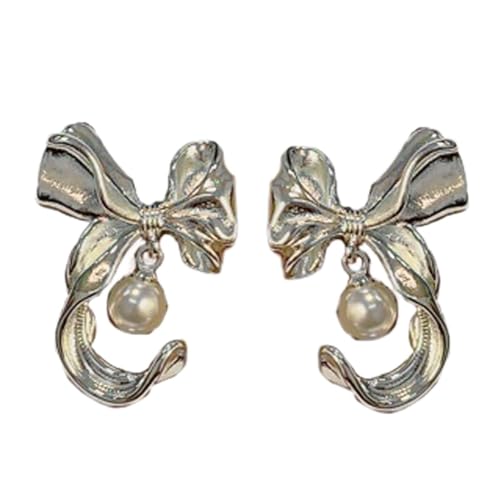 Elegante Perlen Dangle Ohrringe Accessoire Kupfer Bowknot Ohrohrschstene Stylish Lady Daily Wear Ohr Juwely Individuelle Frauenohrringe Elegante Perlen Dangle Ohrringe Accessoire Kupfer Bowknot Ohrohrschstene Stylish Lady Daily Wear Ohr Juwely Individuelle Frauenohrringe von BUBEFSKD
