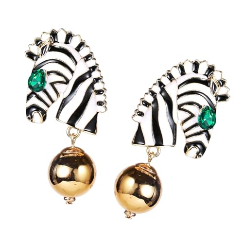 Elegante Zebras Kopftropfen Ohrringe Moderne Zebras Silhouetten Für Weibliche Mode Enthusiasten Party Schmuck Frauen Hangle Elegante Zebras Kopftropfen Ohrringe Moderne Zebras Silhouetten Für Weibliche Mode Enthusiasten Party Schmuck Frauen Hangle von BUBEFSKD