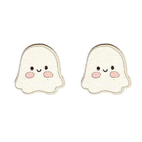 Europäischer Amerikaner Übertriebene Holzfledermaus Hexenhut Geister Ohrringe Mode Für Kreative Niedliche Cartoon Weibliche Halloween Coffin von BUBEFSKD