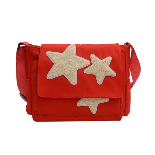 Fashion Bag Book Bags Schulter Mit Sternmuster Crossbody Taschen Für Mädchen Teen Viel Vielseitige Kapazität Messenger Einzigartige Design Umhängetasche Fashion Bag Book Bags Schulter Mit Sternmuster Crossbody Taschen Für Mädchen Teen Viel Vielseitige Kapazität Messenger Einzigartige Design Umhängetasche von BUBEFSKD