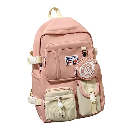 Fashion Casual Nylon School Rucksack Für Teenager Mädchen Frauen Taschen Reiseschule Frauen Große Büchertasche Langlebiger Rucksack von BUBEFSKD