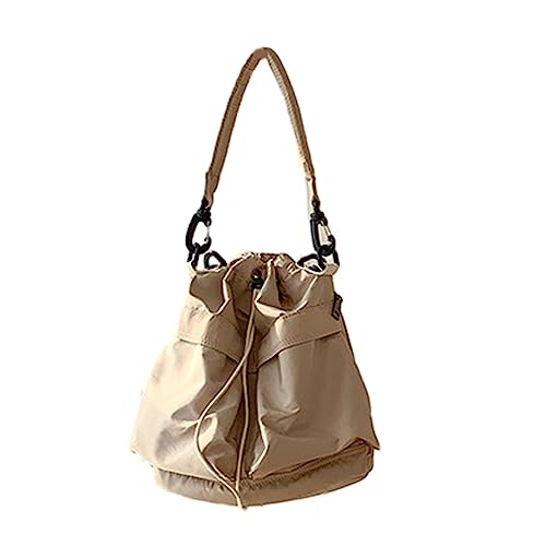 Fashion Draw String Umhängetaschen Crossbody Bag Falten Eimer Form Taschen Für Frauen Mädchen String Eimer Bag Tasche von BUBEFSKD