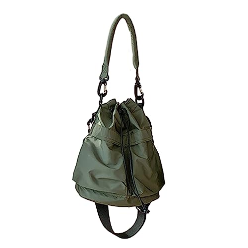Fashion Draw String Umhängetaschen Crossbody Bag Falten Eimer Form Taschen Für Frauen Mädchen String Eimer Bag Tasche von BUBEFSKD