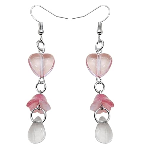 Fashion Heart Charm Ohrringe Temperament Dangle Clear Glaze Anhänger Ohrring Party Schmuck Schmuckschmuck Accessoires Fashion Heart Charm Ohrringe Temperament Dangle Clear Glaze Anhänger Ohrring Party Schmuck Schmuckschmuck Accessoires von BUBEFSKD