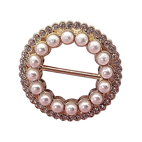 Fashion Round Clip Schnalle Stern Herz Schal T Shirt Krawatte Frauen Wickelhalter Twist Knot Wraphalter von BUBEFSKD
