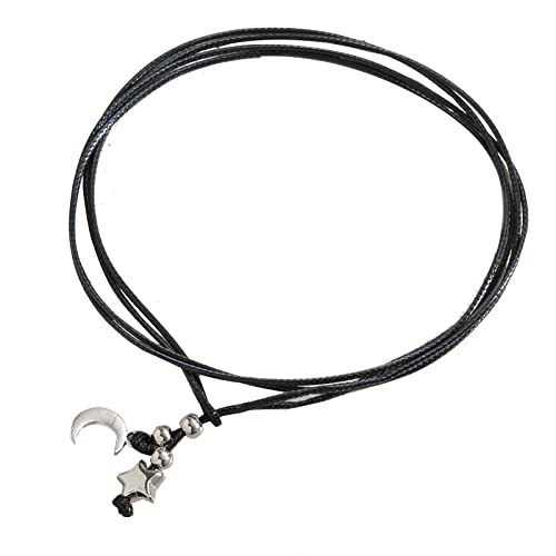 Fashion Schwarze Mehrschichtige Kochlet Herzmond Mond Star Seilkette Märige Fußzubehör Für Frauen Juwelry Geschenk Frauen Beach Fashion Schwarze Mehrschichtige Kochlet Herzmond Mond Star Seilkette Märige Fußzubehör Für Frauen Juwelry Geschenk Frauen Beach von BUBEFSKD