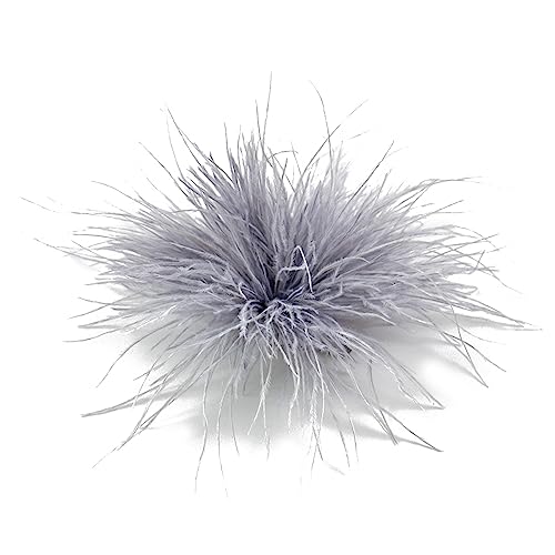 Feder Brosche Frauen Mode Stellstifte Haarhut Accessoires Strauß Corsage Pin Lappelstifte Für Pullover Feder Corsage Pin von BUBEFSKD