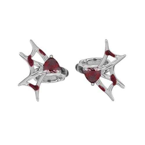 Fledermausohrringe Mit Herztierclip Auf Mode Nicht Piercied Halloween Knorpel Schmuck Nicht Piercied Bat Animal Halloween Für Frauen von BUBEFSKD