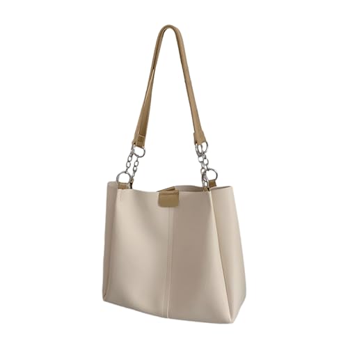 Frauen Große Kapazität Umhängetaschen Lady Casual Tasche Weiche PU Leder Handtaschen Mädchen Einkaufsschüler Pendler Frauen Lässige Umhängetaschen Lady Pendler Weibliche PU Leder Tasche Handtasche von BUBEFSKD