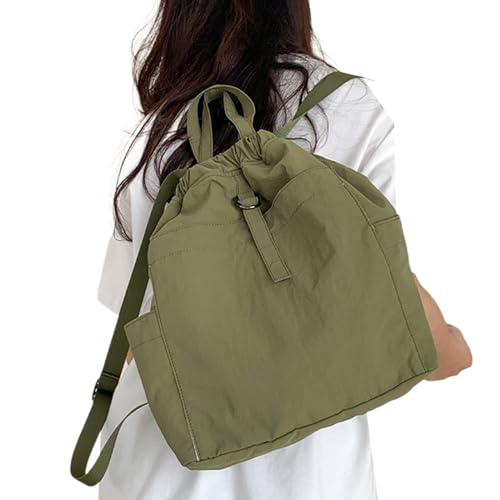 Frauen Mit Großer Kapazität Rucksack Fashion Umhängetasche School Travel Nylons Lässige Daypacks Für Die Tägliche Schülerschule Nylons Lässig Solid Color Schulter von BUBEFSKD
