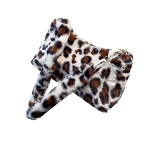 Frauen Tasche Plüsch Unterarm Fashion Handtasche Und Geldbörse Winter Achselhöhle Leoparden Druck Schulter Dating Leopardenmuster Schulter Für Frauen Winter Achselhöhle Weiche Handtasche von BUBEFSKD